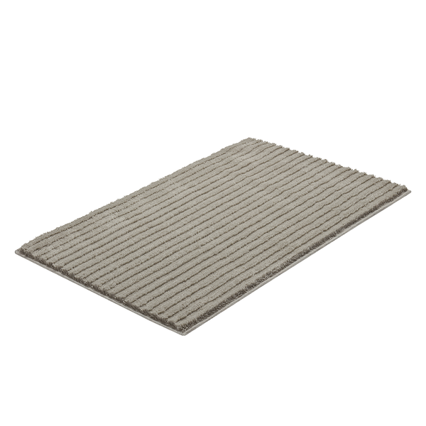 Badematte Riffle - Webstoff - Schlamm - 60 x 100 cm