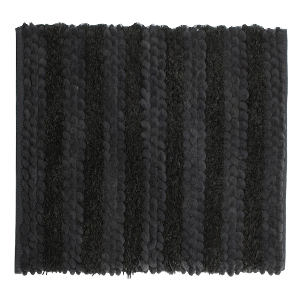 Badematte Roberto - Frottee - Dunkelgrau - 60 x 60 cm