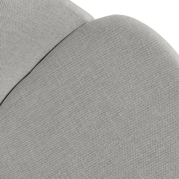 Armlehnenstuhl Corrie - Webstoff / Esche massiv - Hellgrau