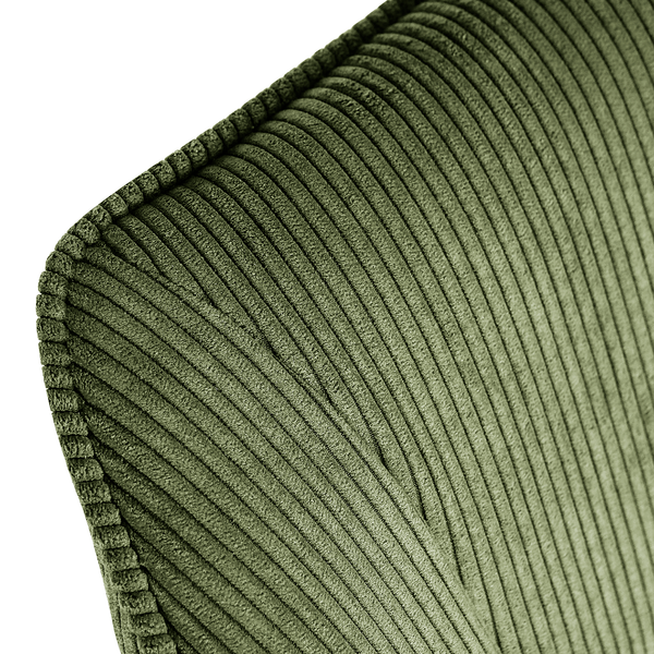 Drehbarer Armlehnenstuhl FUENTES 2er-Set - Cord - Cordstoff Caron: Antikgrün