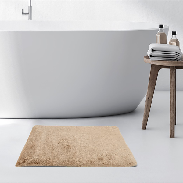 Badematte Rabbit - Polyester - Beige - 70 x 130 cm