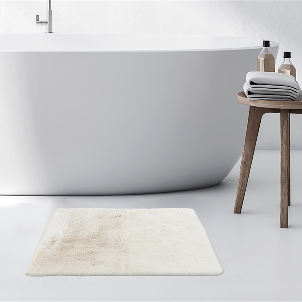 Badematte Rabbit - Polyester - Weiß - 40 x 60 cm