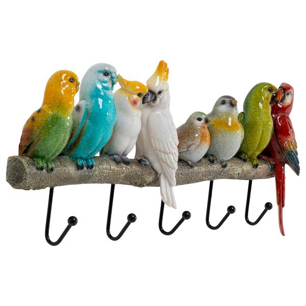 Garderobenleiste Exotic Birds - Mehrfarbig