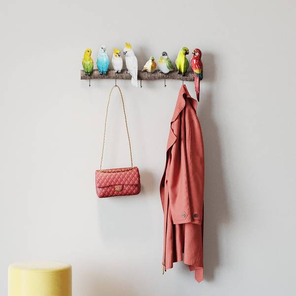 Garderobenleiste Exotic Birds - Mehrfarbig