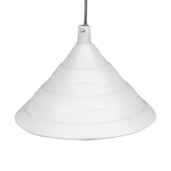 Porzellan-Pendelleuchte - Weiß - Keramik - Stein - Höhe: 11 cm