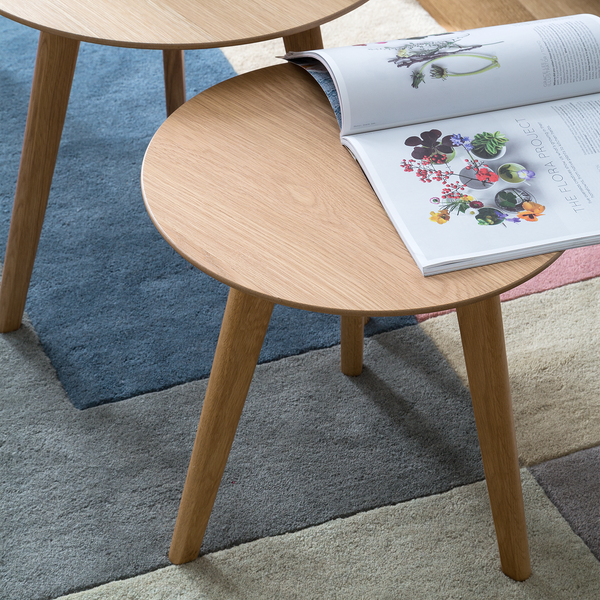 Beistelltisch-Set Nilla III (2-teilig) - Eiche teilmassiv