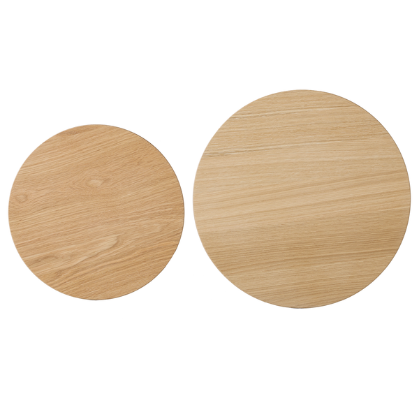 Beistelltisch-Set Nilla III (2-teilig) - Eiche teilmassiv