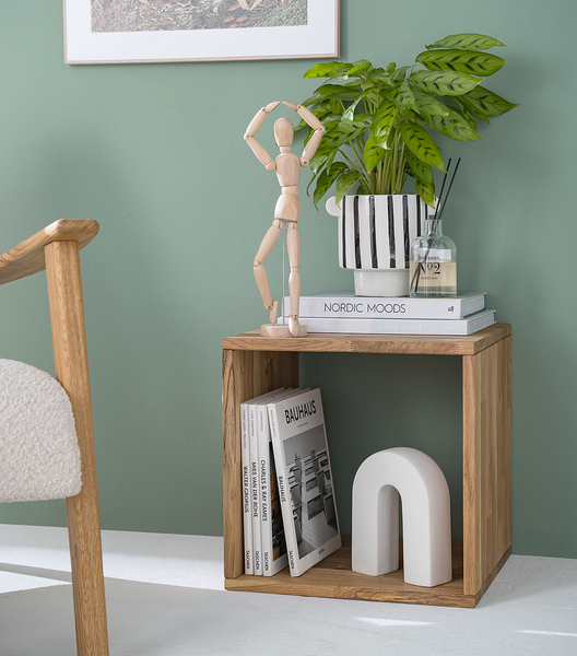 Regal GrapWOOD - Eiche massiv - Eiche - 39 x 39 cm