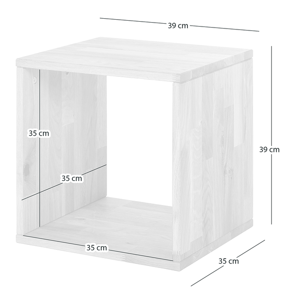 Regal GrapWOOD - Eiche massiv - Eiche - 39 x 39 cm