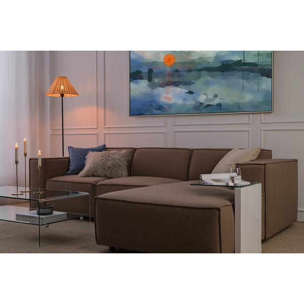 Beistelltisch Sono - Hochglanz Weiß