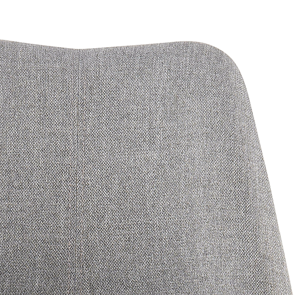 Polsterstuhl ALEDAS - Webstoff Cors: Granit - Braun - 2er Set