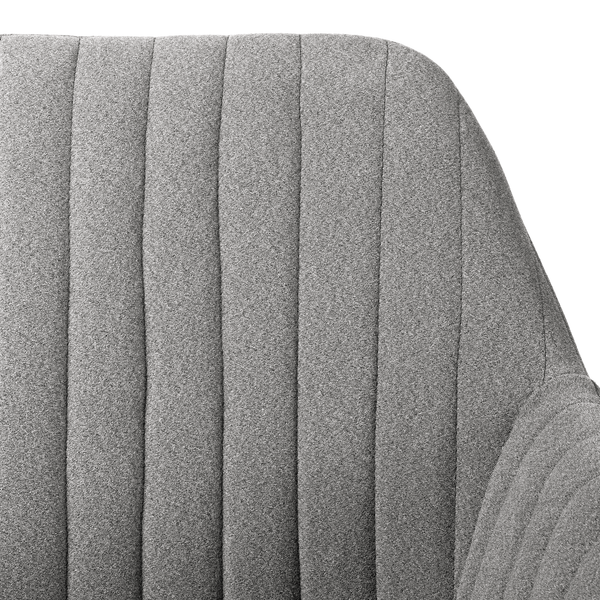 Armlehnenstuhl TILANDA Typ A - Webstoff Cors: Granit - 1er Set