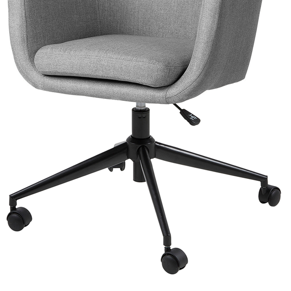 Bürodrehstuhl NICHOLAS - Webstoff Cors: Granit - Schwarz