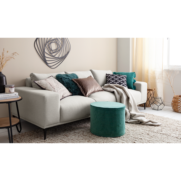 Ösenschal Avella - Webstoff - Creme