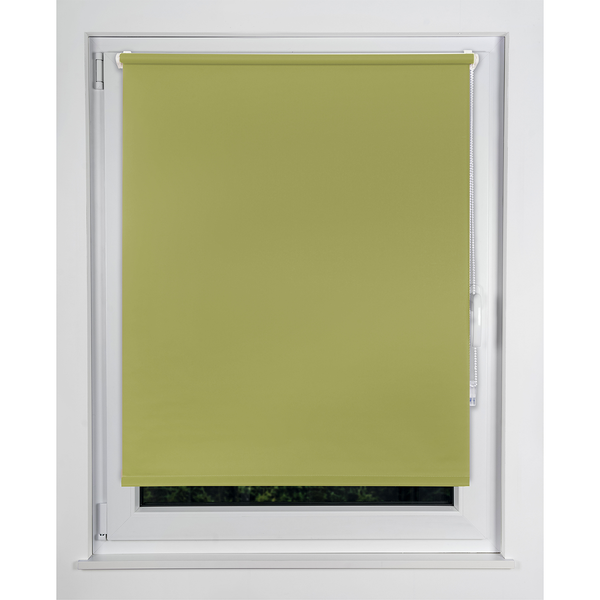 Klemmfix Rollo Win Blickdicht - Polyester - Grün - 120 x 160 cm