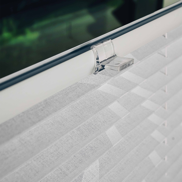 Plissee Klemmfix free move - Weiß - 75 x 130 cm