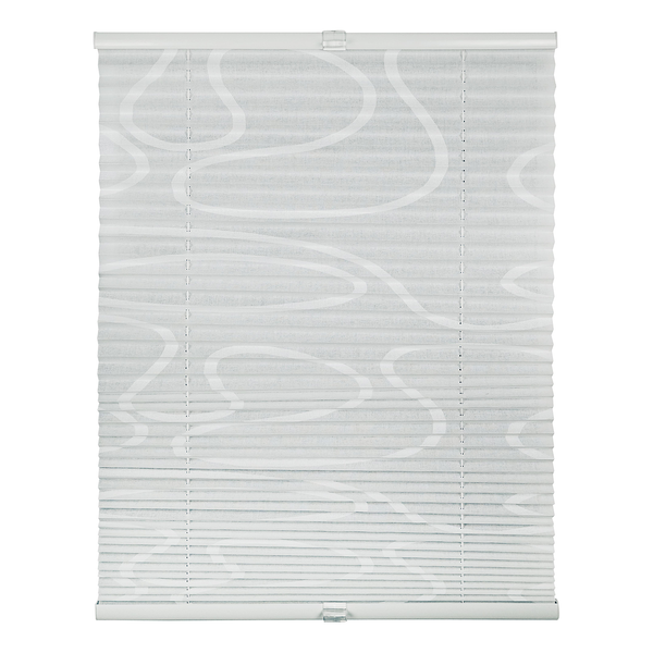 Plissee Klemmfix free move - Weiß - 100 x 130 cm