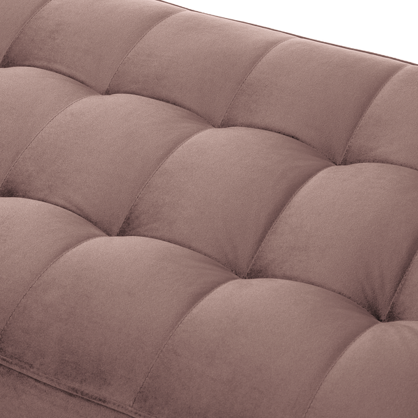 Hockerbank LAONA - Samt Pauno: Mauve