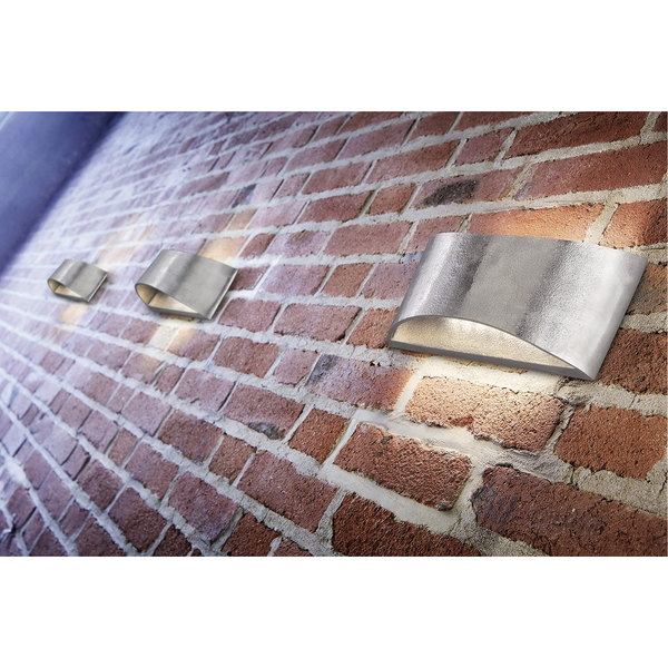 LED-Wandleuchte SHINE-ALU - Silber Matt