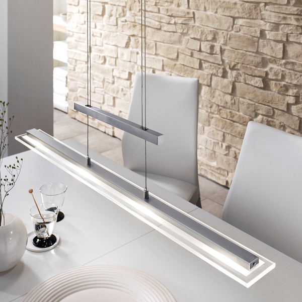 Pendelleuchte Lilli - Nickel/Chrom - Silber - 4-flammig