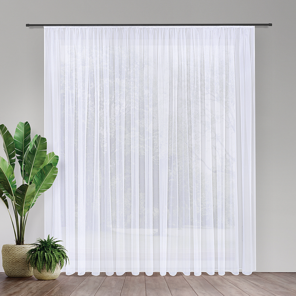 Store Pippa - Weiß - 450 x 245 cm