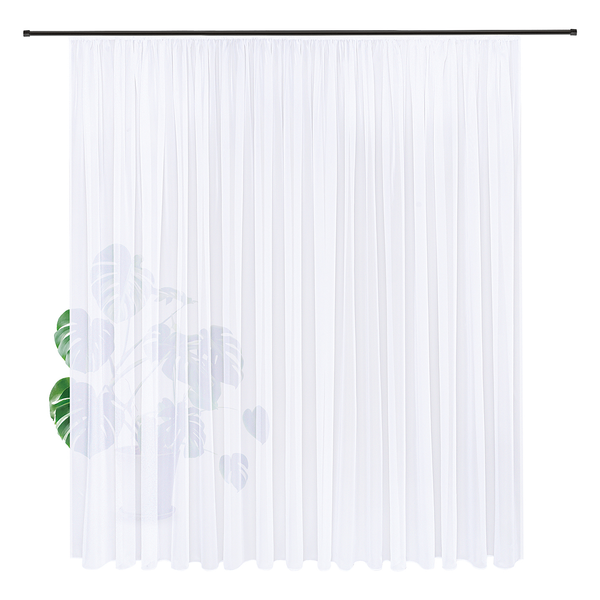 Store Pippa - Weiß - 450 x 245 cm