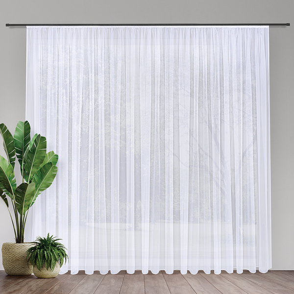 Store Pippa - Weiß - 600 x 245 cm