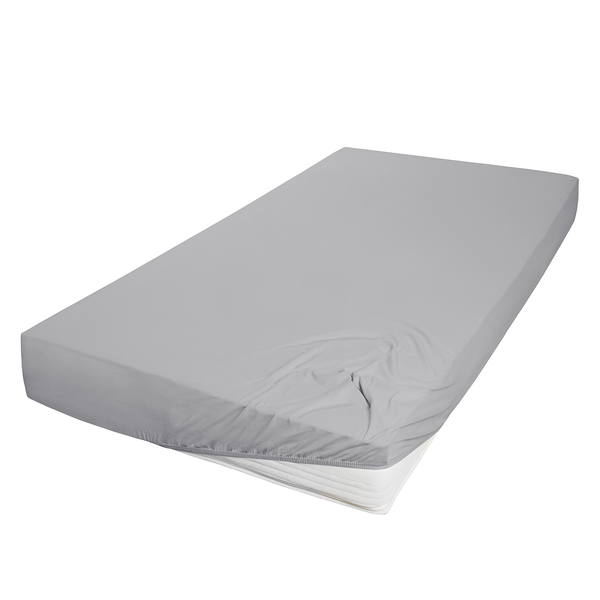Mako-Feinjersey-Spannbetttuch Rioux - Granit - 140-160 x 200 cm - Granit - 140 x 200 cm