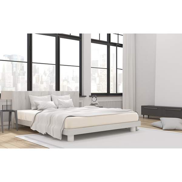 Mako-Feinjersey-Spannbetttuch Rioux - Creme - 90-100 x 200 cm - Creme - 90 x 200 cm