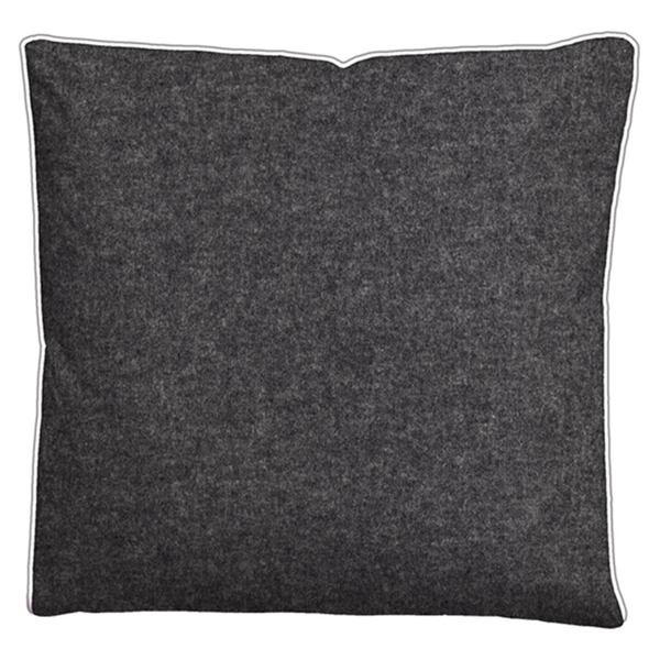 Bettwäsche Careno - Baumwollstoff - Titanium - 135 x 200 cm + Kissen 80 x 80 cm