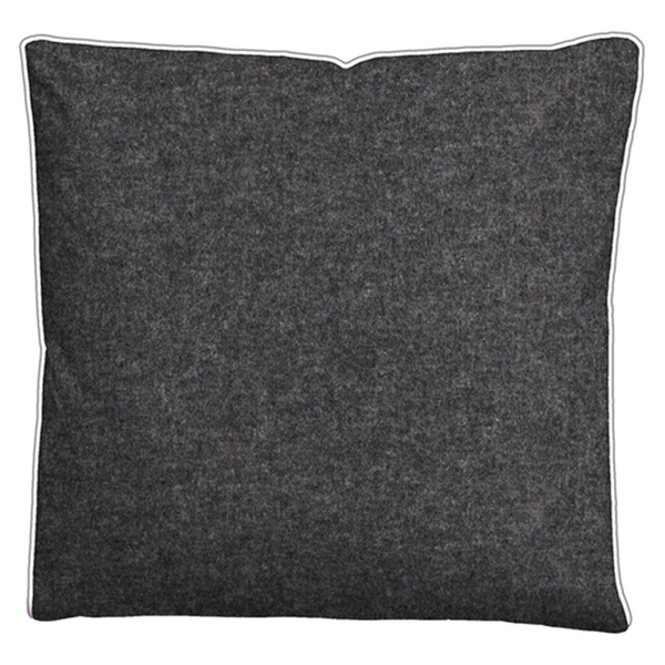 Melange-Flanell Bettwäsche 0840500 - Baumwollstoff - Titanium - 155 x 220 cm + Kissen 80 x 80 cm