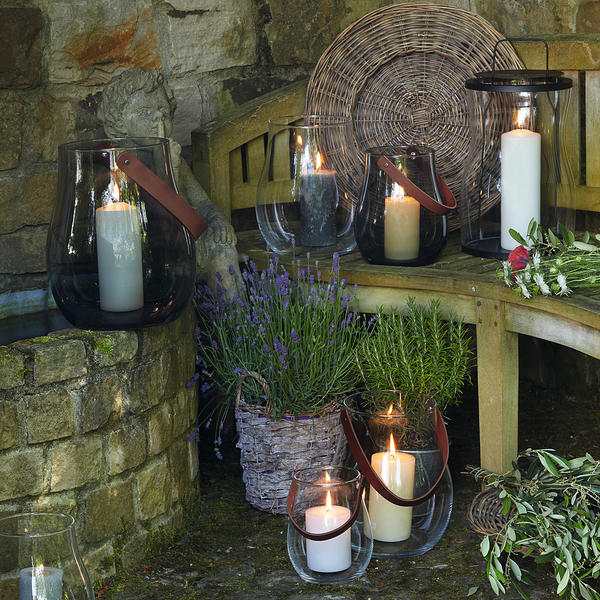 Windlicht Giardino - Klarglas - Höhe: 27 cm