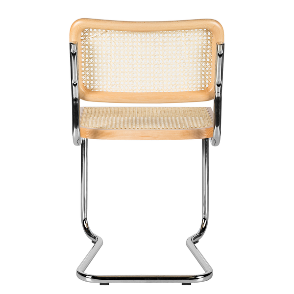 Freischwinger HOLM 2er-Set - Buche - Chrom glänzend