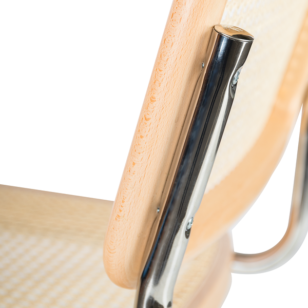 Freischwinger HOLM 2er-Set - Buche - Chrom glänzend