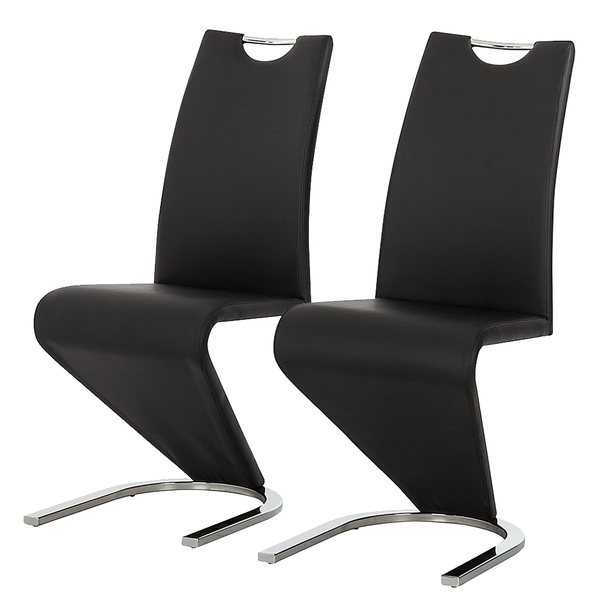 Freischwinger Amanda II - Schwarz - 2er Set
