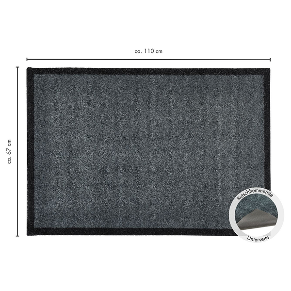 Sauberlaufmatte Touch - Farbe Grau - 67x110cm