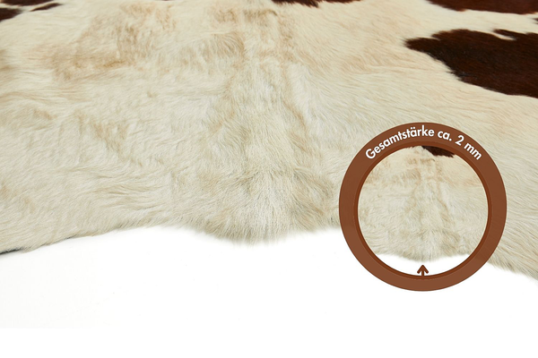 Rinderfell I - Beige / Braun