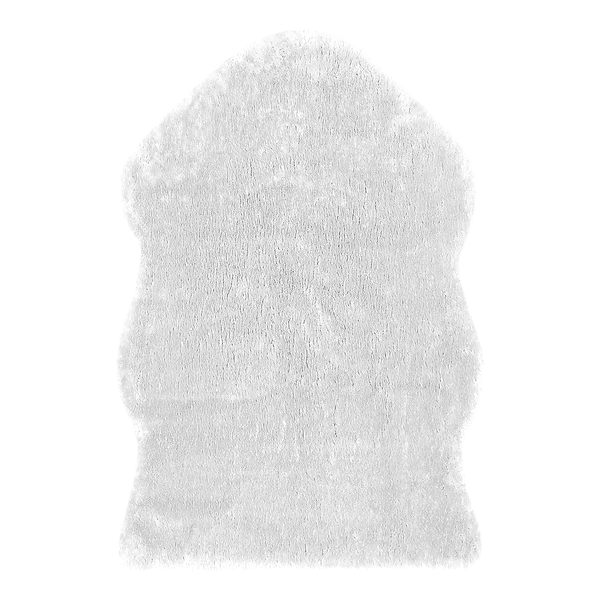 Kunstfell Tukums - Kunstfaser - Weiß - 55 x 80 cm