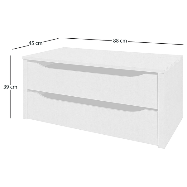 Schubladeneinsatz Rauch 90 cm - für Schranktiefen 57-62 cm - 2