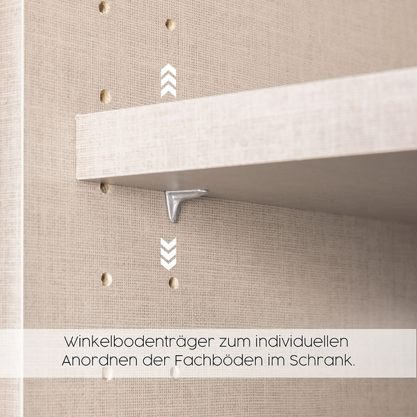 45er Fachboden Rauch (2er-Set) - für Schranktiefen 57-62 cm