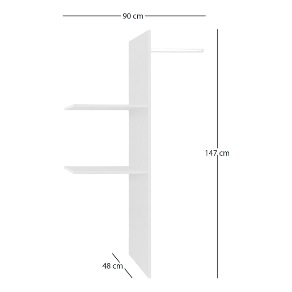 90er Wäscheeinteilung Rauch - für Schranktiefen 57-62 cm