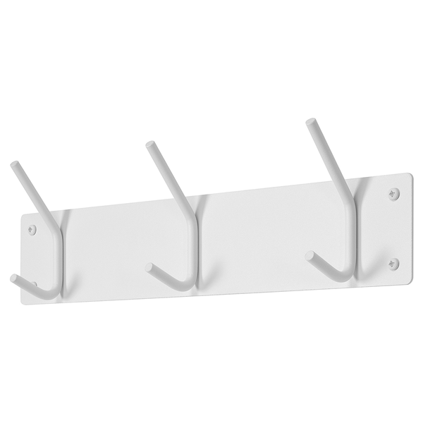 Garderobenleiste Fusion - Metall - Weiß - Breite: 40 cm