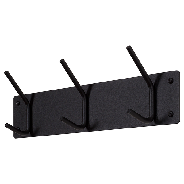 Garderobenleiste Falcao - Metall - Schwarz - Breite: 40 cm