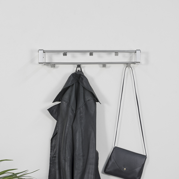 Wandgarderobe Welbeck I - Nickel - Silber