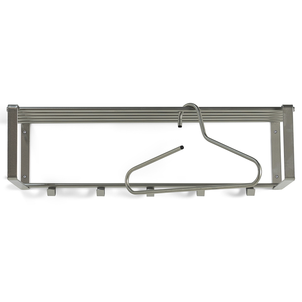 Wandgarderobe Welbeck - 70 cm - Nickel - Silber