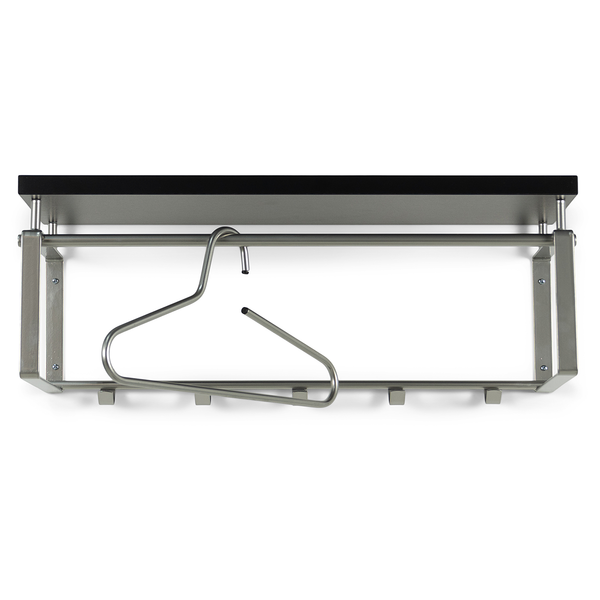 Wandgarderobe Rex - Metall - Nickel