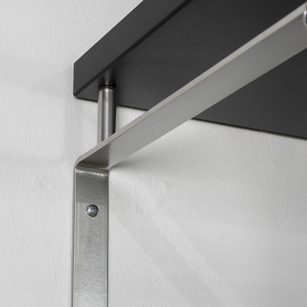 Wandgarderobe Rex - Metall - Nickel