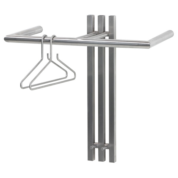Wandgarderobe Senza - Edelstahl