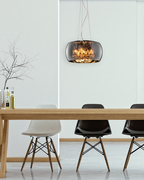 Pendelleuchte Vapore - Lichtfeuer - Metall/Glas - 5-flammig