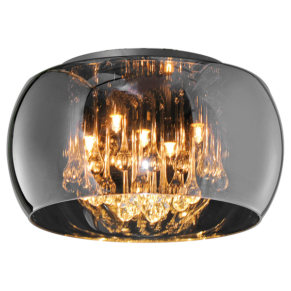 Deckenleuchte Vapore - Lichtfeuer - Metall/Glas - 5-flammig